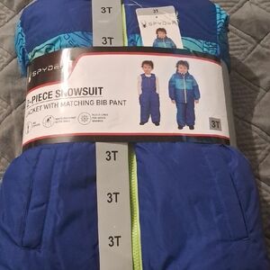 Spyder Kids' Snowsuit in Blue and Green/Size::3T-Super Cute😍😍 FIRM!!!